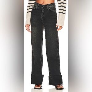 Rails x Water.org The Getty Ash Black Cuffed Jean, sz 32